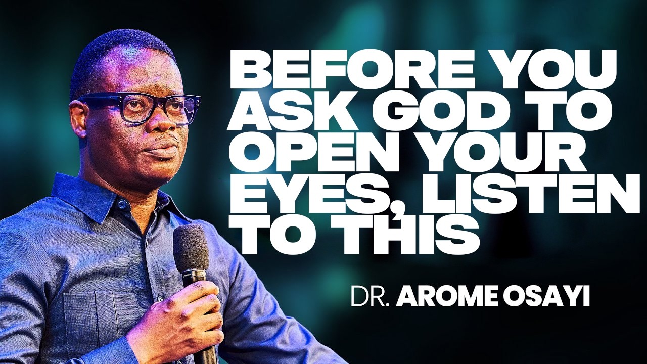 DO THIS TO YOUR PHYSICAL EYES AND YOUR SPIRITUAL EYES WILL START SEEING IMMEDIATELY |AP. AROME OSAYI