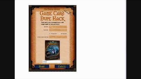 WoW GAMECARD DUPE! WORKS 3.2! WORKING NOW!
