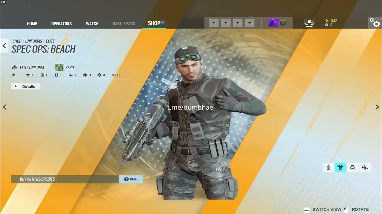 Y7S4 Flores & Zero Elite Skin Animations (Altair & Splinter Cell) Rainbow Six Siege Solar Raid