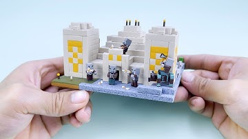 Making Tiny Minecraft Desert Pyramid Miniature - Clay ASMR