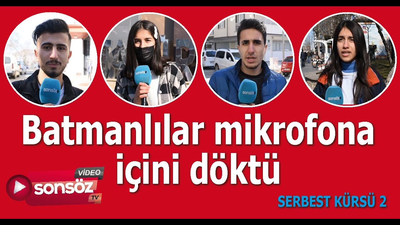 BATMANLILAR MİKROFONA İ&Ccedil;İNİ D&Ouml;KT&Uuml; - SERBEST K&Uuml;RS&Uuml; 2
