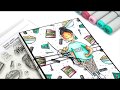 Copic Coloring with Mindy Baxter & Essentials by Ellen Binge Watching Lady