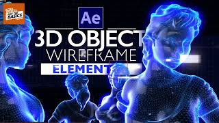 After Effects: 3D wireframe | Tutorial, fast & easy! #3dobjects