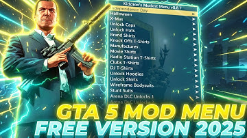 FREE GTA 5 MOD MENU PC | Money Hack & Online Mods, Free Kiddions Cheat | Free Download 2025