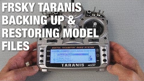FrSky Taranis Backing Up and Restoring Model Bin Files