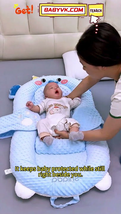 Sharing a bed with your newborn feels risky? This Baby Nest keeps them safe and snug! #BabyCare