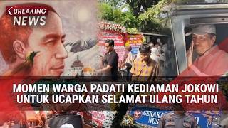 Crowds Flock to Jokowi's Residence to Wish Him a Happy Birthday