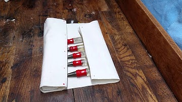 HOW TO MAKE A NO-SEW CANVAS TOOL ROLL: Quick, Cheap and DIY