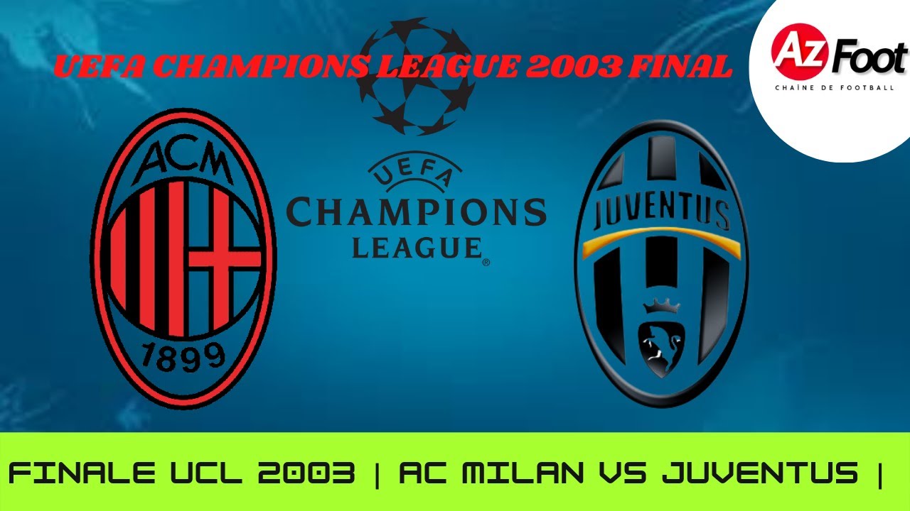 🏅 Résumé Finale UEFA CL 2003 : AC Milan vs Juventus | ᴴᴰ YouTube