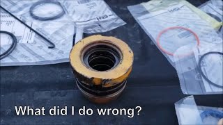 Replacing Hydraulic Cylinder Seals  Part 4  What did I do wrong?