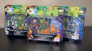Ben 10 Alien Force Alien Creation Chamber Figures- Heatblast, Wildmutt, Diamondhead, Ghostfreak ect.