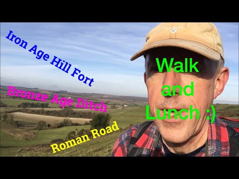 Walk and Cook #2 | Iron Age Hill Fort! (Cranborne Chase) | Day hike with lunch | using Firebox Nano