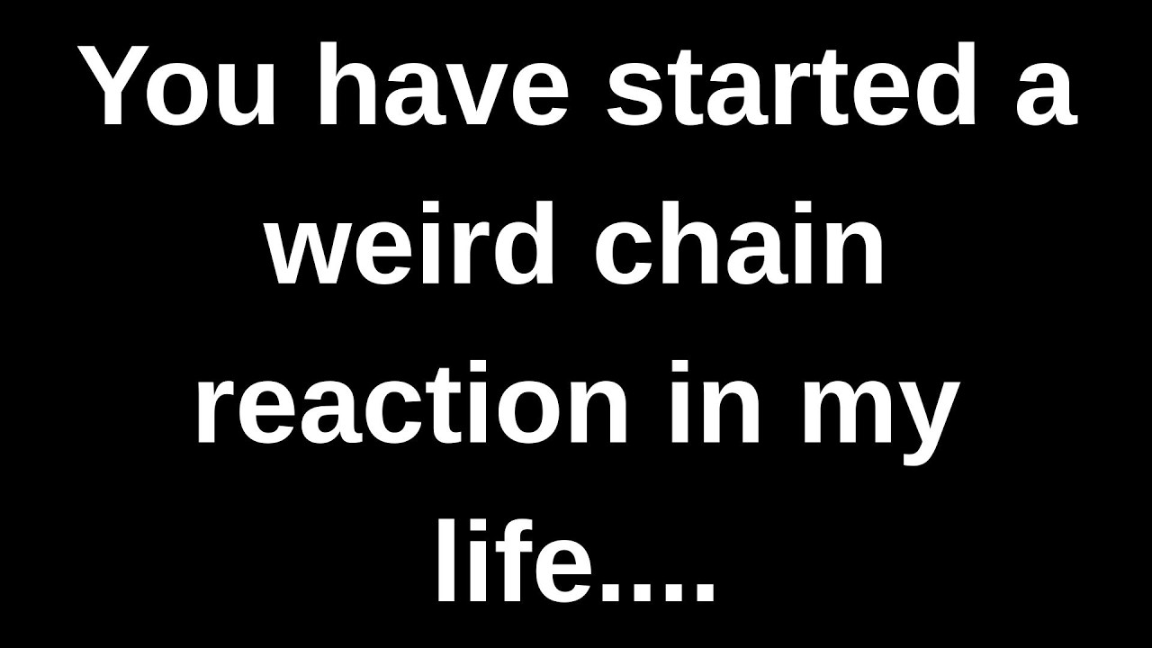 Ты запустила странную цепную реакцию в моей жизни... Мои нынешние мысли и чувства, переданные чер...