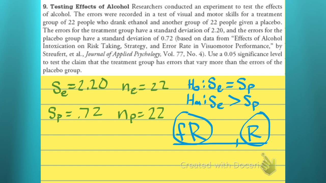 hypothesis variance meaning