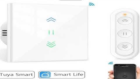 LoraTap Curtain Roller Shutter WiFi Blinds Switch Backlight Tubular Motor Tuya Smart Life App Google