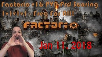 Factorio Production PVP Shoutcast - 1v1v1v1 FFA - Full