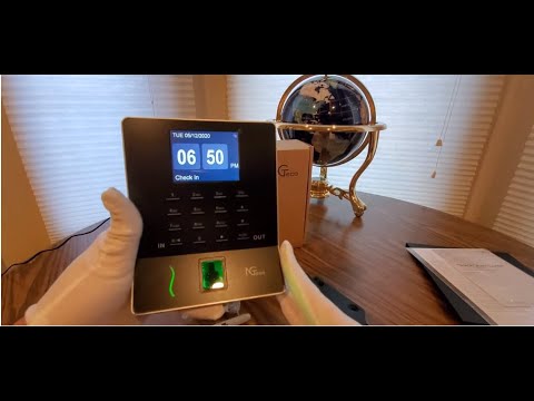 Biometric Fingerprint Time Attendance Terminal Time Clock  Amazon Unboxing (EPISODE 2934) NGTeco W2