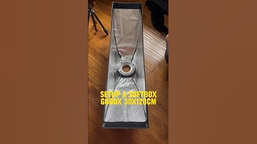 Setup a SOFTBOX Godox 30x120cm #shorts #productphotography #softboxlighting #softbox