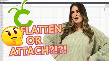 CRICUT PRINT THEN CUT….FLATTEN OR ATTACH?! Which One Do I Use?!