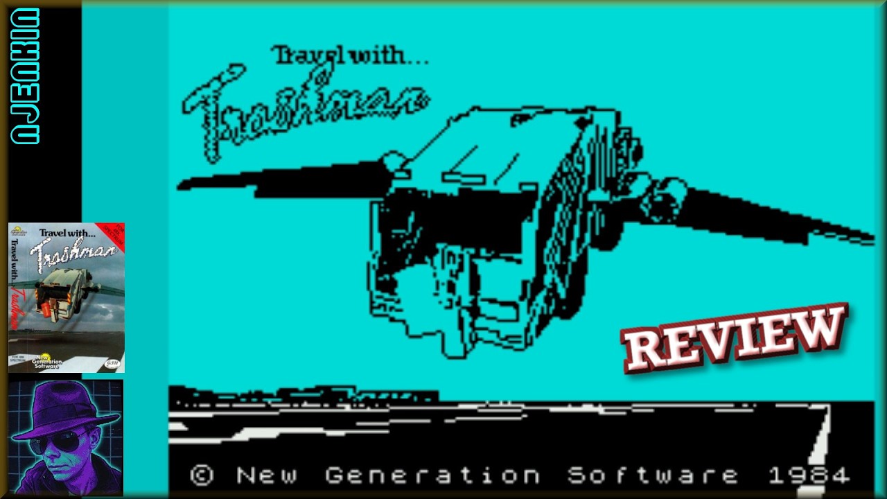 Travel with Trashman - on the ZX Spectrum 48K !! with Commentary
