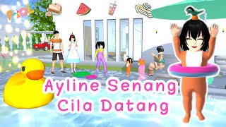 Celand Throwback Vlog | Baby Ayline Senang Cila Datang | Sakura School Simulator screenshot 5