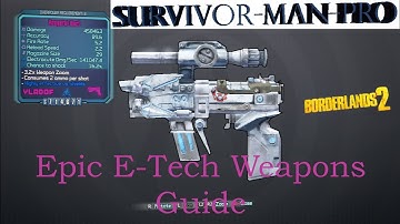 Borderlands 2 Epic E-Tech Weapons Guide! (Vladof Dart)