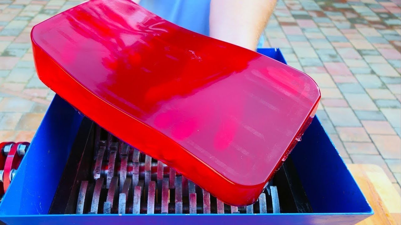 Crushing Crunchy And Soft Things Experiment Jelly Vs Fast Crusher