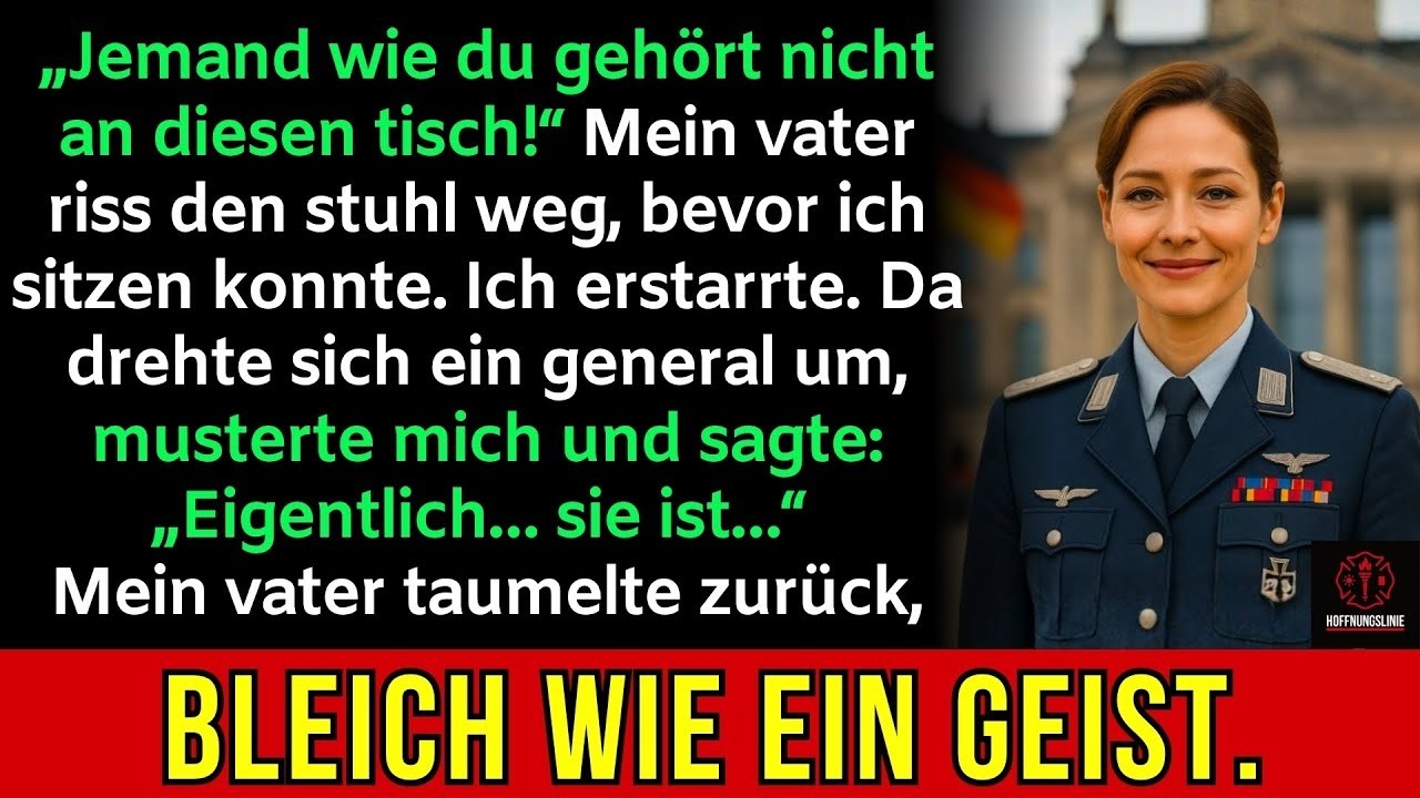 „Du verdienst hier keinen Platz“ sagte mein Vater und erniedrigte mich – bis ein General aufstand...
