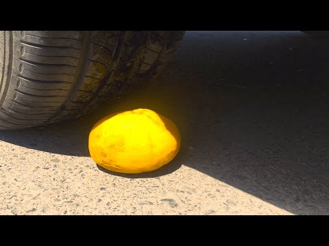 Experiment Car Vs Grapefruit || Crushing Crunchy & Soft Things By Car