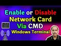 How to enable or disable network interface via cmd | Windows Terminal Tutorial 2021 In Hindi