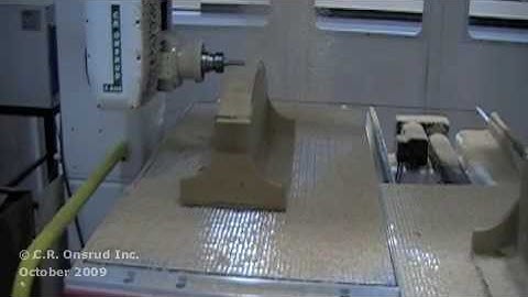 Chair Back Routed on a 5-Axis C.R. Onsrud CNC Router