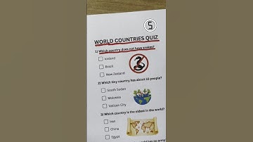 World Countries Quiz - Can you get 7/7?#countries#quiz#quiztime#trivia#generalknowledge