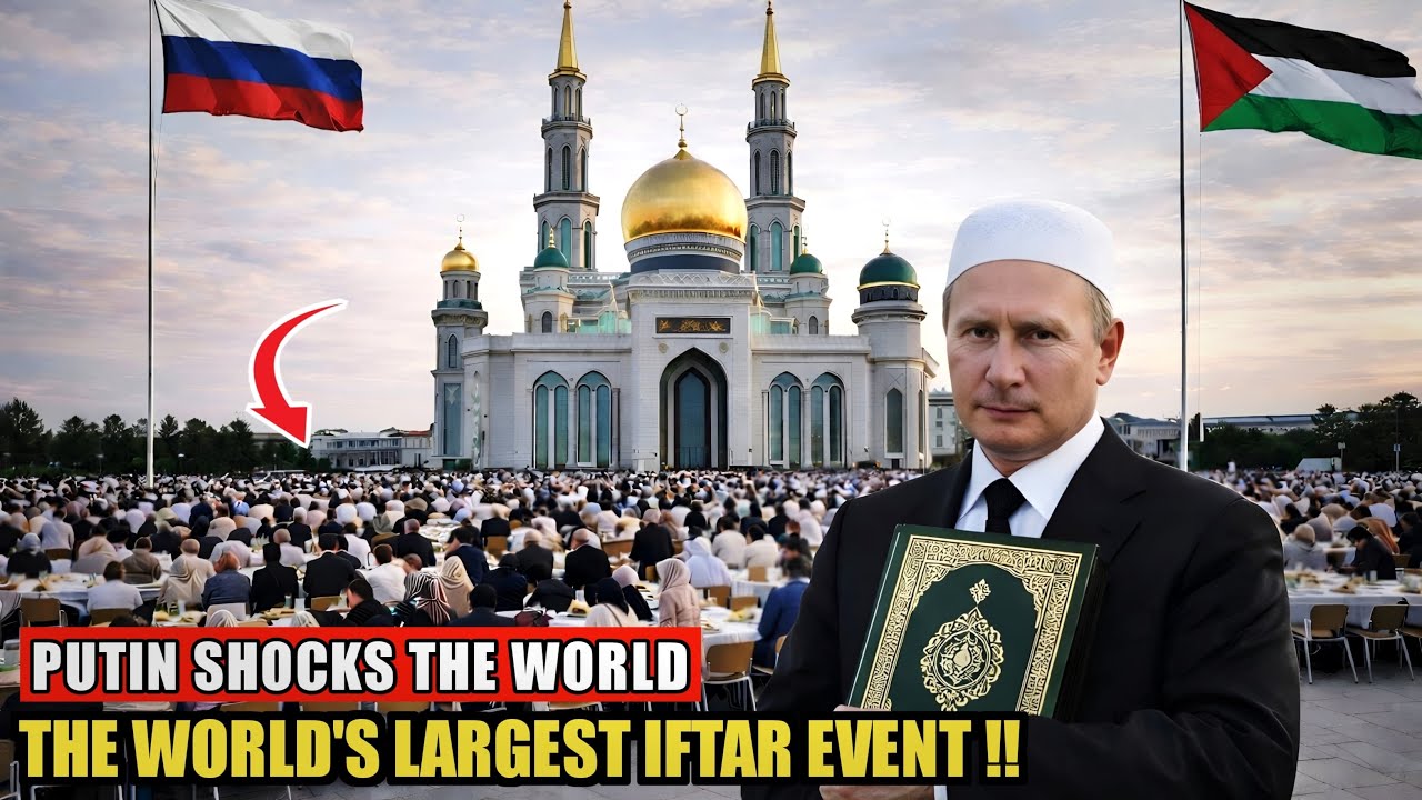 Путин в шоке — крупнейшая в мире церемония ифтара, ислам стремительно распространяется.
