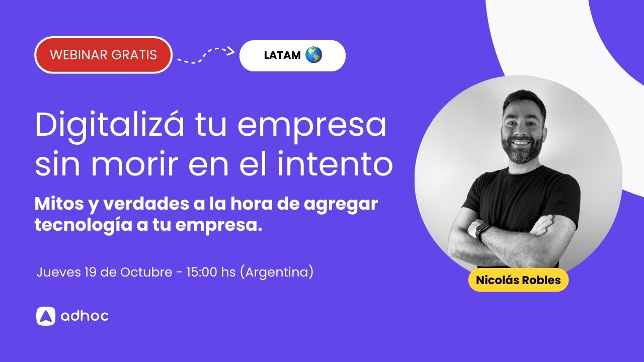 Webinar - Digitalizá tu empresa sin morir en el intento - YouTube