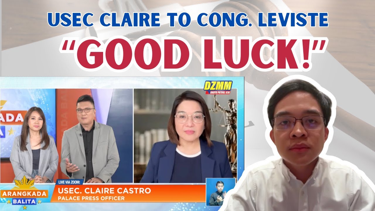 USEC CLAIRE TO CONG. LEVISTE: 