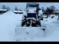 Жёсткий зимний запуск трактора Т-40