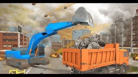 ► Excavator Robot Game Transforming Robot Simulator Android Gameplay