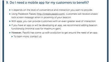 iBeacon App Integration