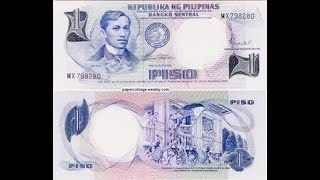 Complete Set Of Pilipino Series Bank Notes