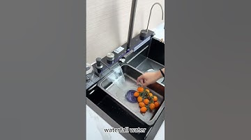 Test 4 chế độ nước trên chậu rửa bát 1 hố  #kluger  #chậu_rửa_bát