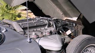 1968 Jaguar E type running engine