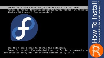 How To Install fedora and dual boot with windows 10