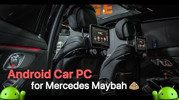 Android PC with Touch Control for 2016 Mercedes Maybach W222 by 인디웍 indiwork