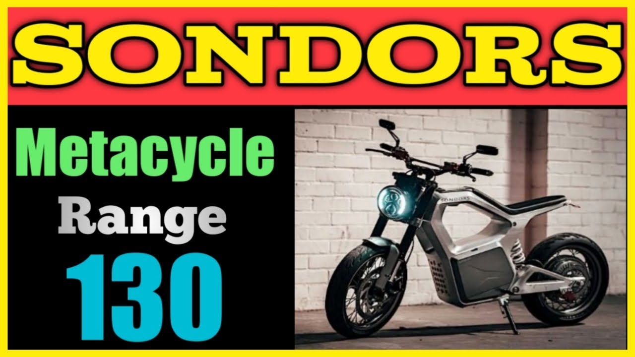 Sondors Electric Motorcycle Called Metacycle Debuts 130 Kms Range