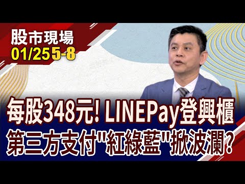 1200萬人都在用 LinePay戰興櫃!營運成績單洋洋灑灑!第三方支付概念股 比價有戲?｜20240125(第5/8段)股市現場*鄭明娟(林漢偉)