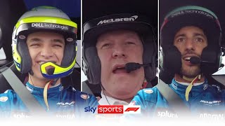 MUST WATCH! Norris and Ricciardo race Zak Brown around Silverstone! 🏎️