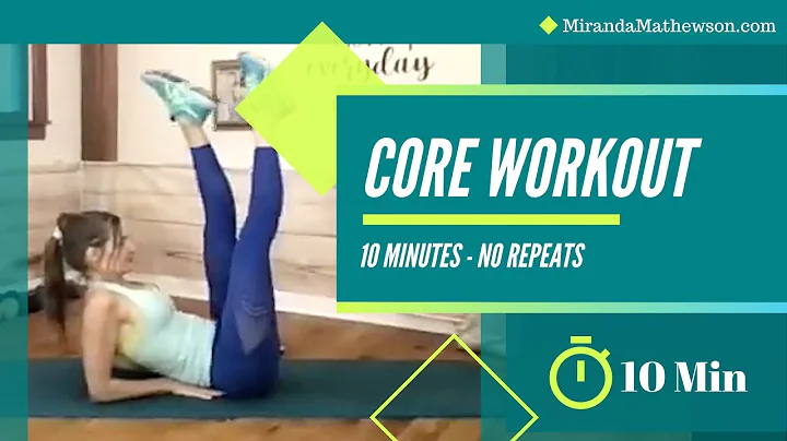 10 minute CORE workout for women - NO REPEATS!