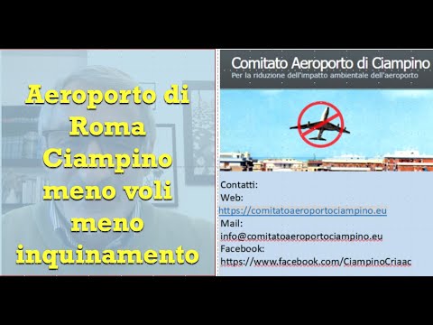 Aeroporto di Ciampino - meno voli meno inquinamento