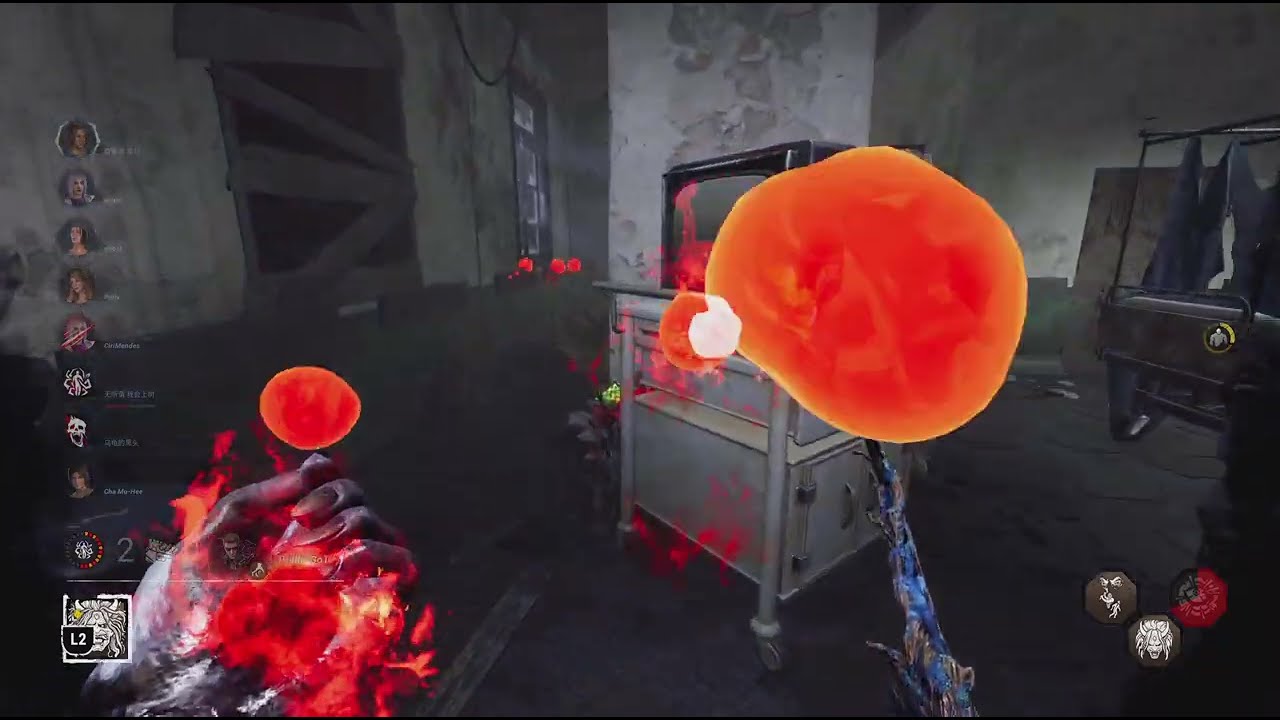 Dead by Daylight_前期搶血球拿能量，後期吸血球打節奏_2v8