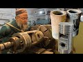 Making New Pistons for Ammonia Compressor Using Cast Iron Scrap || How Cast Iron Pistons are Made